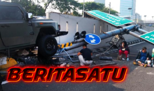 Sopir Microsleep, Rantis Pindad Maung Laka Di Tol Jakarta